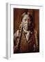A Jicarilla Man, by Edward Curtis-null-Framed Photographic Print