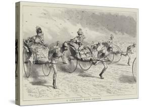 A Jinriksha Race, Ceylon-null-Stretched Canvas