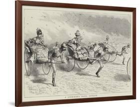 A Jinriksha Race, Ceylon-null-Framed Giclee Print