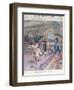 A Jiu-Jitsu Session in France, Illustration from 'Le Petit Parisien', 1905 (Colour Litho)-French-Framed Premium Giclee Print