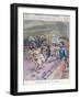 A Jiu-Jitsu Session in France, Illustration from 'Le Petit Parisien', 1905 (Colour Litho)-French-Framed Giclee Print