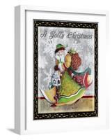 A Jolly Christmas - Greeting Card Dimensions-Megan Aroon Duncanson-Framed Giclee Print