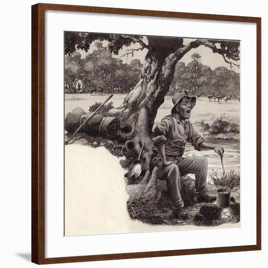 A Jolly Swagman-Pat Nicolle-Framed Giclee Print