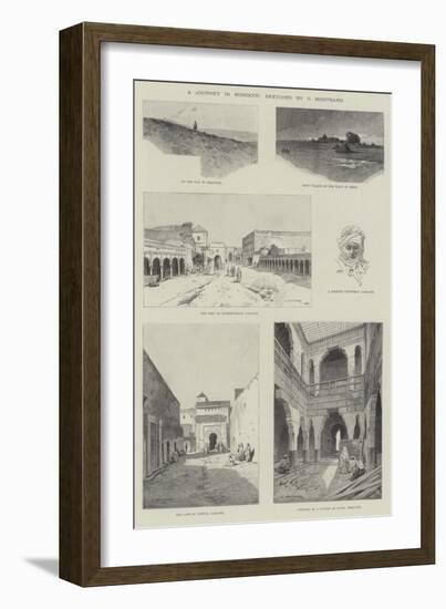 A Journey in Morocco-Charles Auguste Loye-Framed Giclee Print