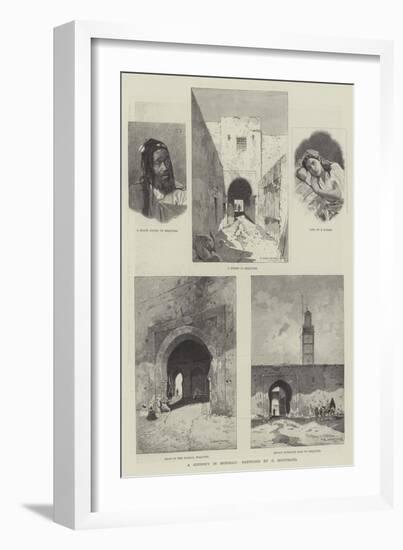 A Journey in Morocco-Charles Auguste Loye-Framed Giclee Print