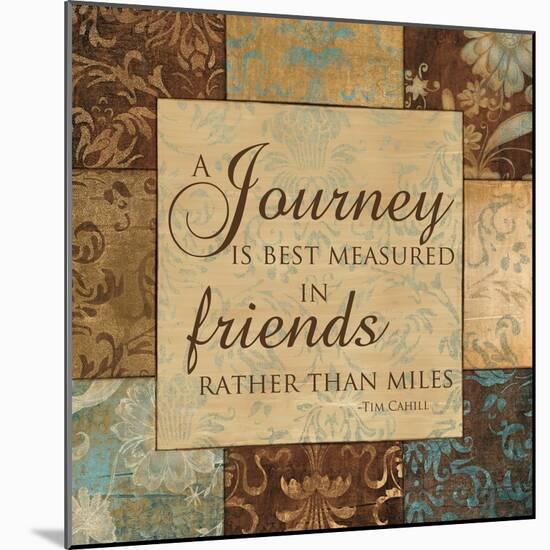 A Journey Is Measured-Artique Studio-Mounted Art Print