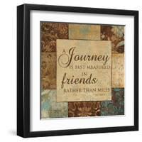 A Journey Is Measured-Artique Studio-Framed Art Print