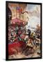 A Joust on London Bridge, 1390-Richard Beavis-Framed Giclee Print