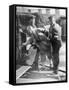 A Judge Inspecting a Car at the Southport Rally, 1928-null-Framed Stretched Canvas