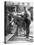 A Judge Inspecting a Car at the Southport Rally, 1928-null-Stretched Canvas