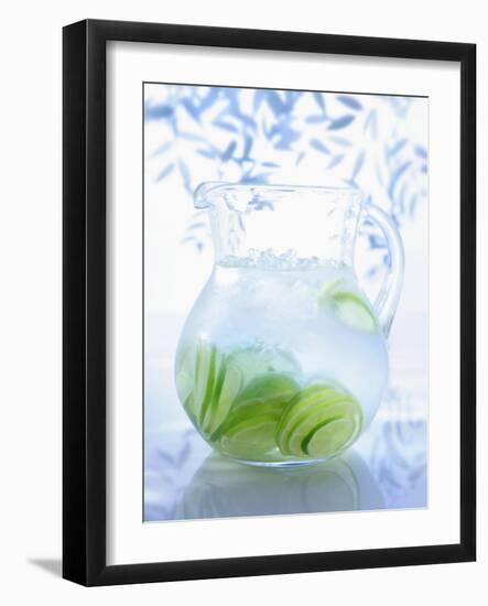 A Jug of Water with Limes-Axel Weiss-Framed Photographic Print