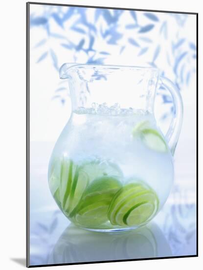 A Jug of Water with Limes-Axel Weiss-Mounted Photographic Print