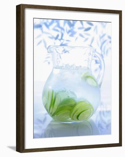 A Jug of Water with Limes-Axel Weiss-Framed Photographic Print