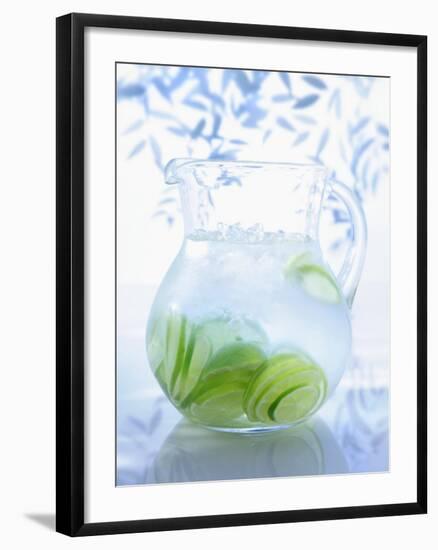 A Jug of Water with Limes-Axel Weiss-Framed Photographic Print