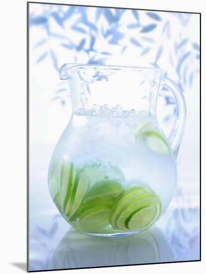 A Jug of Water with Limes-Axel Weiss-Mounted Photographic Print