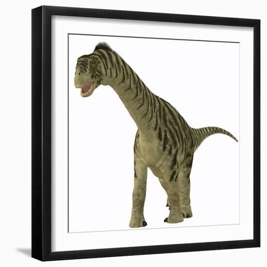 A Juvenile Camarasaurus Dinosaur-Stocktrek Images-Framed Art Print