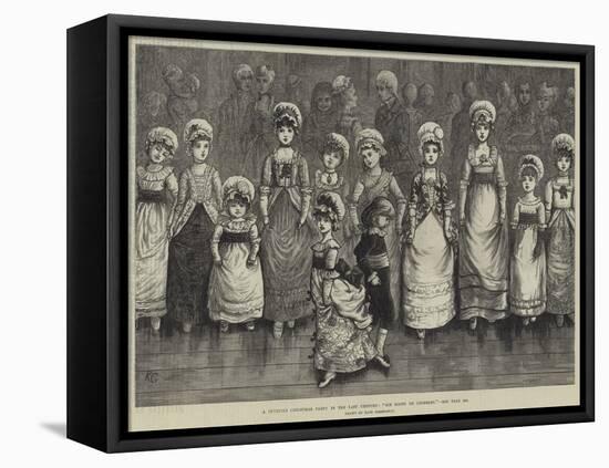 A Juvenile Christmas Party in the Last Century, Sir Roger De Coverley-Kate Greenaway-Framed Stretched Canvas