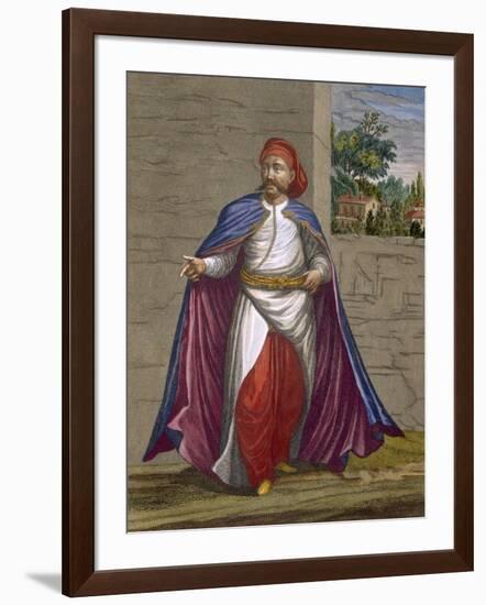 A Kasseki, Plate 19-Jean Baptiste Vanmour-Framed Giclee Print