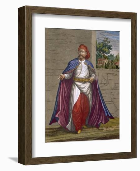 A Kasseki, Plate 19-Jean Baptiste Vanmour-Framed Premium Giclee Print