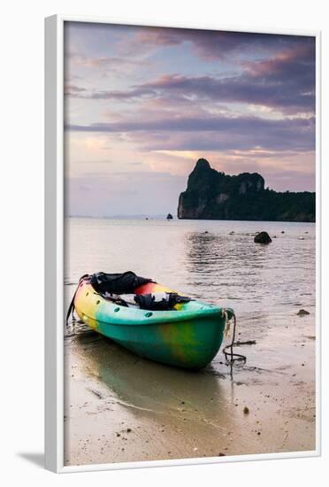 A Kayak On The Shore Of Phi Phi Island At Sunset-Lindsay Daniels-Framed Photographic Print