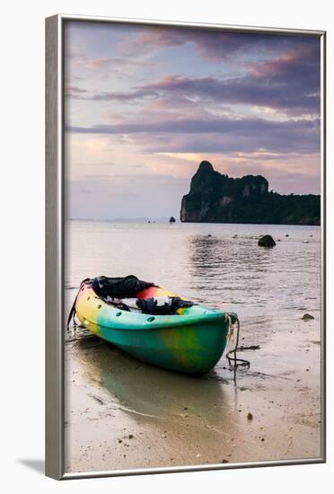 A Kayak On The Shore Of Phi Phi Island At Sunset-Lindsay Daniels-Framed Photographic Print