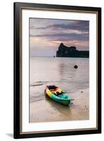 A Kayak On The Shore Of Phi Phi Island At Sunset-Lindsay Daniels-Framed Photographic Print