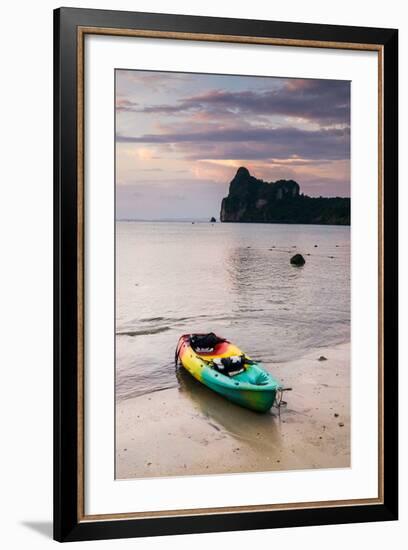 A Kayak On The Shore Of Phi Phi Island At Sunset-Lindsay Daniels-Framed Photographic Print