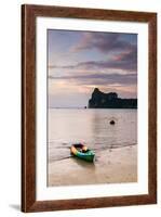 A Kayak On The Shore Of Phi Phi Island At Sunset-Lindsay Daniels-Framed Photographic Print