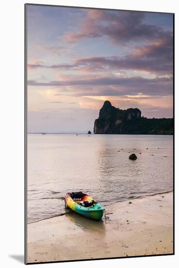 A Kayak On The Shore Of Phi Phi Island At Sunset-Lindsay Daniels-Mounted Photographic Print