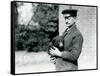 A Keeper Holds a Sloth Bear Cub at London Zoo, August 1921-Frederick William Bond-Framed Stretched Canvas