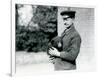 A Keeper Holds a Sloth Bear Cub at London Zoo, August 1921-Frederick William Bond-Framed Photographic Print