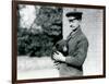 A Keeper Holds a Sloth Bear Cub at London Zoo, August 1921-Frederick William Bond-Framed Photographic Print