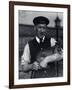 A Keeper Holds a Wallaby, October 1920-Frederick William Bond-Framed Photographic Print