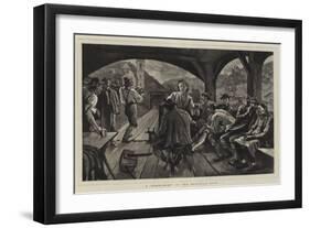 A Kegelbahn in the Bavarian Alps-null-Framed Giclee Print