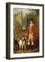 A Kennel Huntsman and Hounds Outside a Dray-Yard-George Sebright-Framed Giclee Print