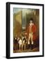 A Kennel Huntsman and Hounds Outside a Dray-Yard-George Sebright-Framed Giclee Print