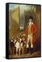 A Kennel Huntsman and Hounds Outside a Dray-Yard-George Sebright-Framed Stretched Canvas