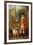 A Kennel Huntsman and Hounds Outside a Dray-Yard-George Sebright-Framed Giclee Print