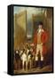 A Kennel Huntsman and Hounds Outside a Dray-Yard-George Sebright-Framed Stretched Canvas