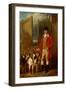 A Kennel Huntsman and Hounds outside a Dray Yard-George Sebright-Framed Giclee Print