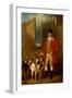 A Kennel Huntsman and Hounds outside a Dray Yard-George Sebright-Framed Giclee Print