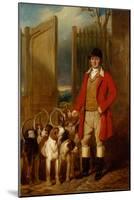 A Kennel Huntsman and Hounds outside a Dray Yard-George Sebright-Mounted Giclee Print