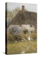 A Kentish Cottage-Helen Allingham-Stretched Canvas
