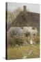 A Kentish Cottage-Helen Allingham-Stretched Canvas