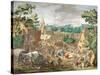 A Kermesse-Jan Brueghel-Stretched Canvas