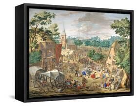 A Kermesse-Jan Brueghel-Framed Stretched Canvas