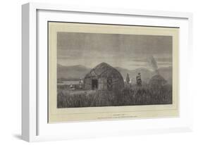 A Khirghese Camp-null-Framed Giclee Print