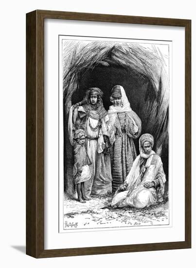 A Khumir Man, Woman and Child, North Africa, 1895-Ivan Pranishnikoff-Framed Giclee Print