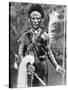 A Kikuyu Warrior, Kenya, 1936-Martin Johnson-Stretched Canvas