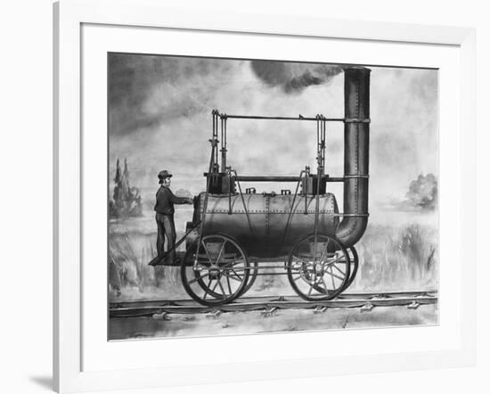 A Killingworth Locomotive: Designed by Stephenson 1825-null-Framed Giclee Print